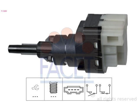 Bromsljuskontakt Made in Italy - OE Equivalent 7.1229 Facet