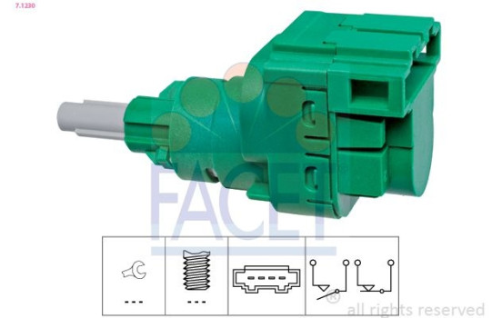 Bromsljuskontakt Made in Italy - OE Equivalent 7.1230 Facet