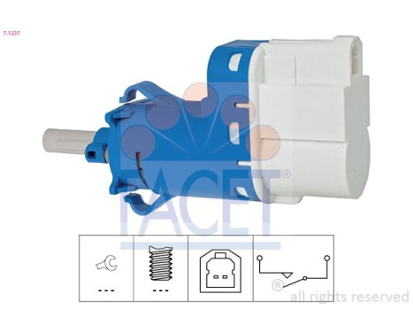 Bromsljuskontakt Made in Italy - OE Equivalent 7.1237 Facet