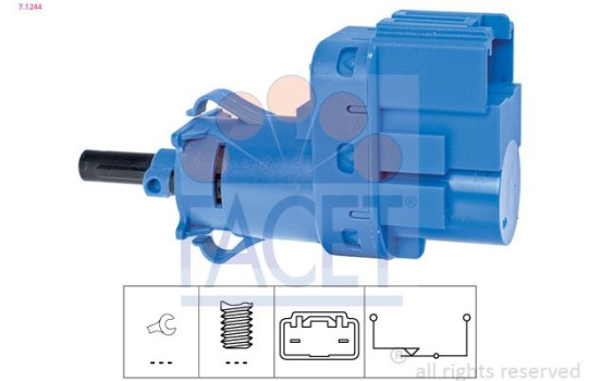 Bromsljuskontakt Made in Italy - OE Equivalent 7.1244 Facet