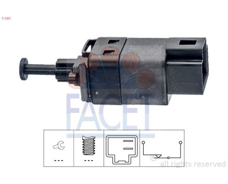 Bromsljuskontakt Made in Italy - OE Equivalent 7.1251 Facet