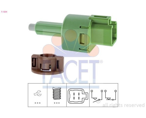 Bromsljuskontakt Made in Italy - OE Equivalent 7.1254 Facet