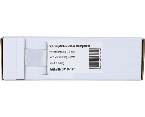 Värmekrympslang transparent Ø 12,7 mm / Längd 8 meter