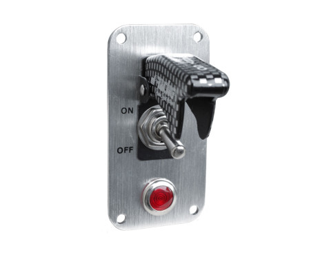 Simoni Racing Switch Panel - Aluminium + Carbon Switch