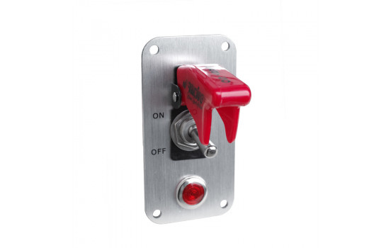 Simoni Racing Switch Panel - Aluminium + Red Switch