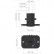 Inbyggd USB-adapter 2xUSB 5V-2,1A&1A/ingång 12V-24V, miniatyr 6