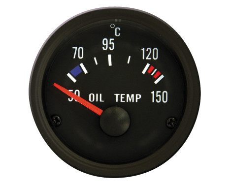 Svart Performance temperatur 50-150C Instrument Oil 52mm, bild 2