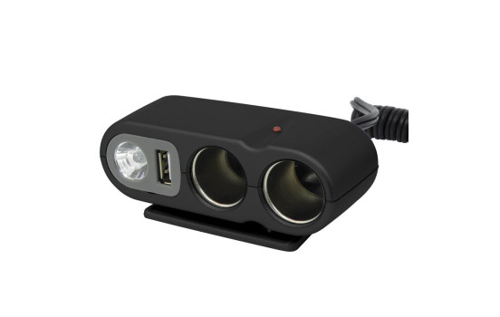 Regleta de 2 vías con USB y luz, Imagen 2