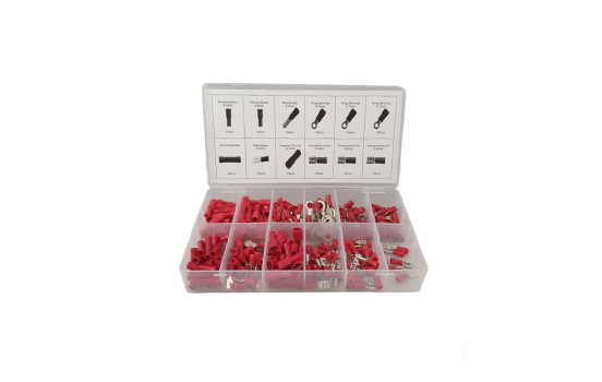 Surtido de conectores de cable rojos 260 uds., Imagen 2