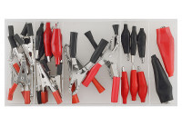 Surtido de pinzas de cocodrilo 28 piezas