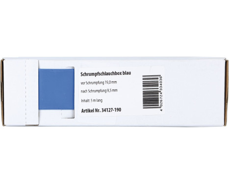 Tubo termorretráctil azul Ø 19,0 mm / Longitud 5 metros