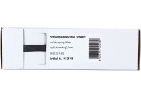 Tubo termorretráctil negro Ø 4,8 mm Ø 2,4 mm Longitud 12 metros