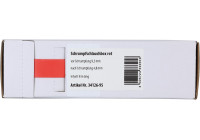 Tubo termorretráctil rojo Ø 9,5 mm / Longitud 8 metros