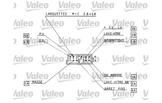 Interruptor de la columna de dirección 251270 Valeo, Imagen 2