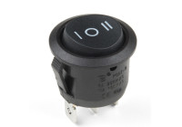 Interruptor basculante redondo de 20 mm encendido-apagado-encendido 12 V 10 A sin iluminación en blíster