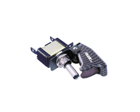 Interruptor de encendido/apagado Foliatec Kill Switch sin LED - Cubierta con aspecto de carbono - 1 pieza