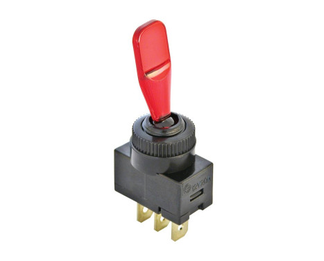 Interruptor rojo de encendido y apagado