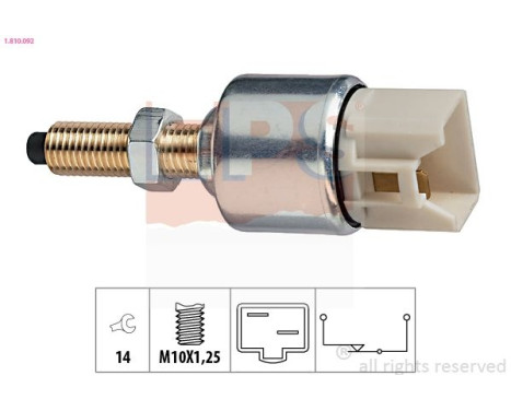 Interruptor de luz de freno 1.810.092 EPS Facet