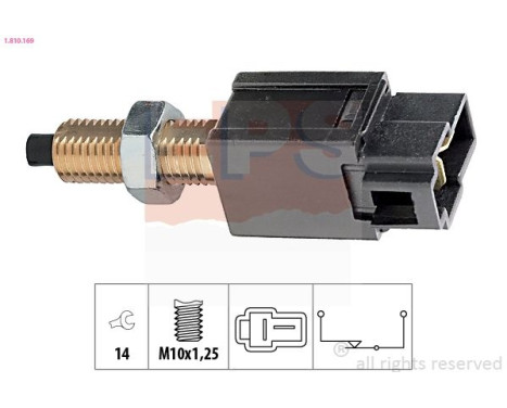 Interruptor de luz de freno 1.810.169 EPS Facet