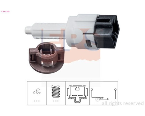Interruptor de luz de freno 1810281 EPS Facet