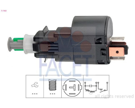 Interruptor de luz de freno 7.1163 Facet