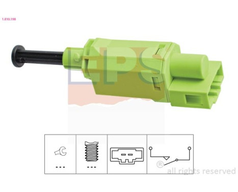 Interruptor, montaje del embrague 1810198 EPS Facet