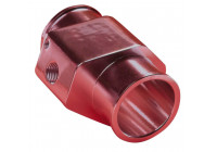 Adaptador en T de 34 mm rojo para sensor de temperatura del agua
