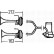 Bocina de compresor de 2 tonos 12 V 118 dB 780/840, Miniatura 2