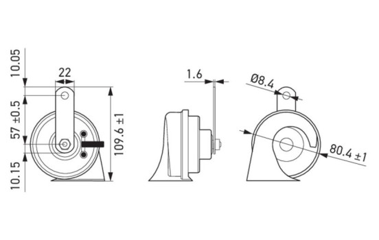 TROMPETA BOCINAS 12V 400Hz/500Hz 3FH, Imagen 11