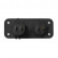 Kit de empotrar: voltímetro 6-30 V + doble puerto USB (2 x 2100 mA), Miniatura 4
