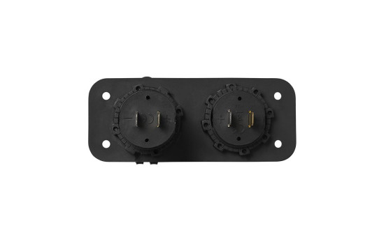 Kit de empotrar: voltímetro 6-30 V + doble puerto USB (2 x 2100 mA), Imagen 4