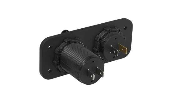 Kit de empotrar: voltímetro 6-30 V + doble puerto USB (2 x 2100 mA), Imagen 5