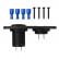 Kit de empotrar: voltímetro 6-30 V + doble puerto USB (2 x 2100 mA), Miniatura 6