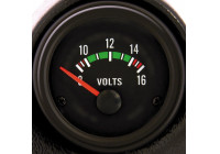 Instrumento de rendimiento negro Voltaje 8-16 voltios 52 mm