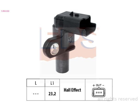 Sensor del árbol de levas 1.953.332 EPS Facet