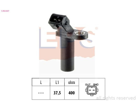Sensor del cigüeñal 1.953.037 EPS Facet
