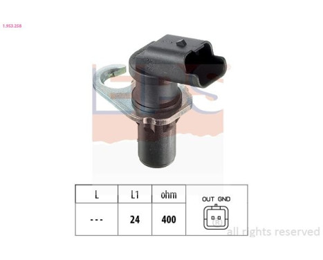 Sensor del cigüeñal 1.953.258 EPS Facet