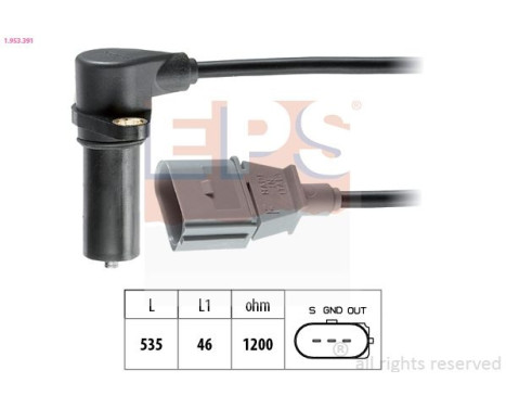 Sensor del cigüeñal 1.953.391 EPS Facet