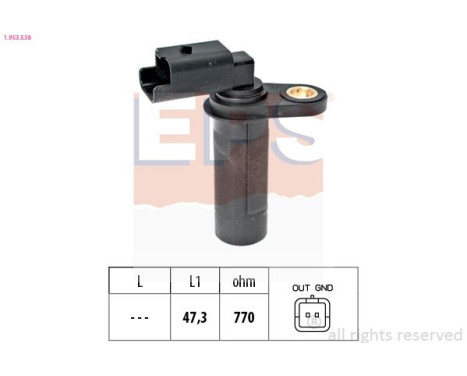 Sensor del cigüeñal 1953538 EPS Facet
