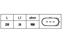 Sensor del cigüeñal 6PU 009 146-581 Hella