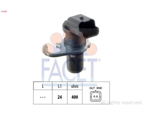 Sensor del cigüeñal 9.0260 Facet