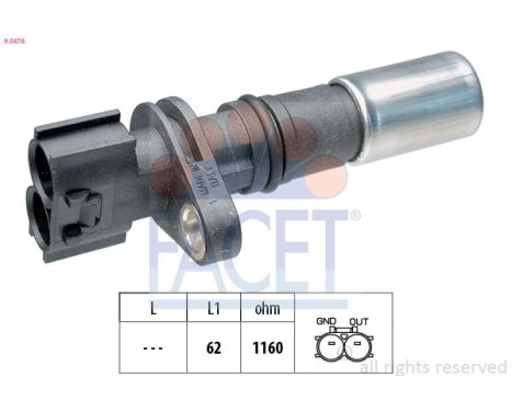 Sensor del cigüeñal 9.0478 Facet