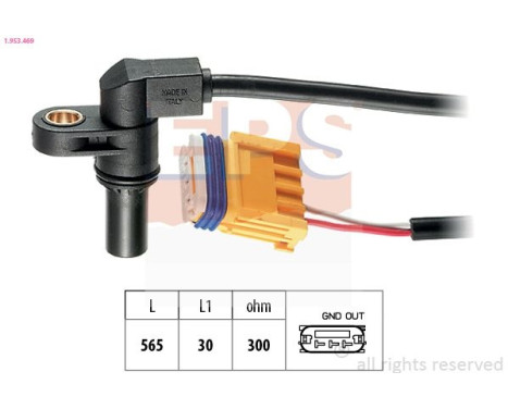 Sensor de velocidad, transmisión automática 1953469 EPS Facet