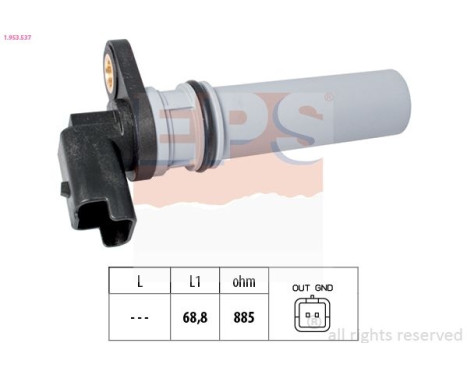 Sensor de velocidad, transmisión automática 1953537 EPS Facet