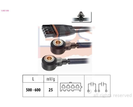 Sensor de detonación 1.957.193 EPS Facet