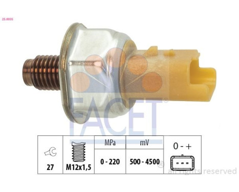 Sensor de presión de combustible