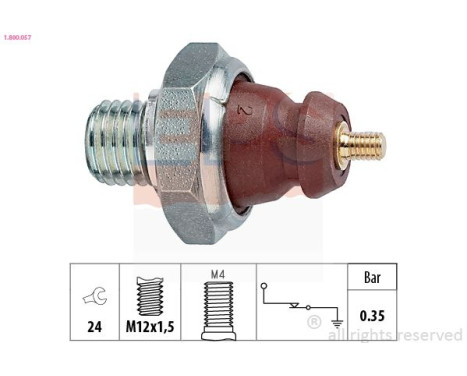 Sensor de presión de aceite 1.800.057 EPS Facet