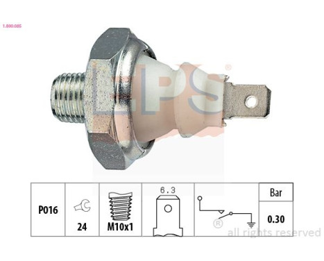 Sensor de presión de aceite 1.800.085 EPS Facet