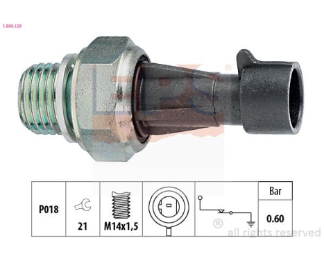 Sensor de presión de aceite 1.800.129 EPS Facet