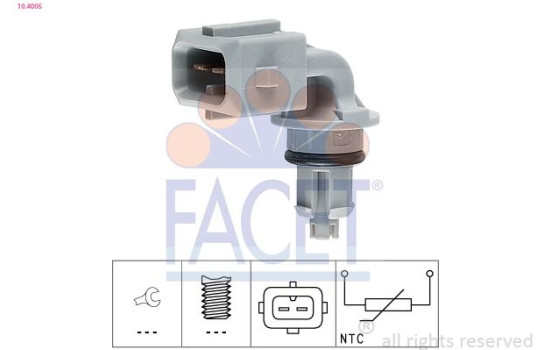 Sensor, temperatura del aire entrante 10.4005 Facet, Imagen 2